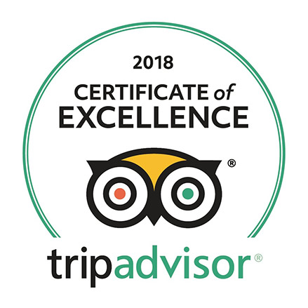 Trip Adviser Certificate of Excellence